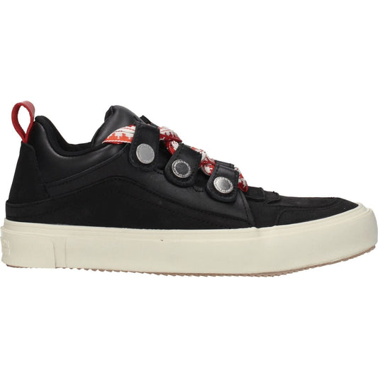Marcelo Burlon Black Leather Low Tops MA-8547258958089-EU41/US8