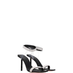 Amina Muaddi Black Crystals Stiletto Heels Sandals AM-8547274653961-EU36/US6