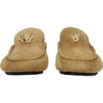 Versace Beige Leather Slip-On Loafers VE-8547327770889-EU41/US8