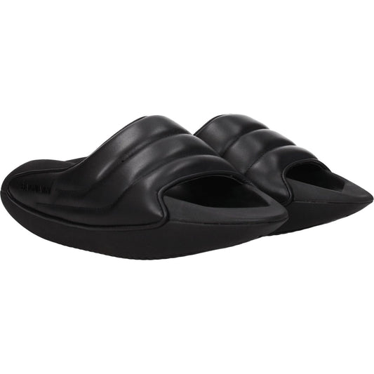Balmain Black Leather Slippers Sandals BA-8547345891593-EU40/US7