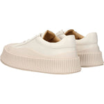 Jil Sander Beige Leather Platform Sneakers JI-8547352641801-EU39/US6