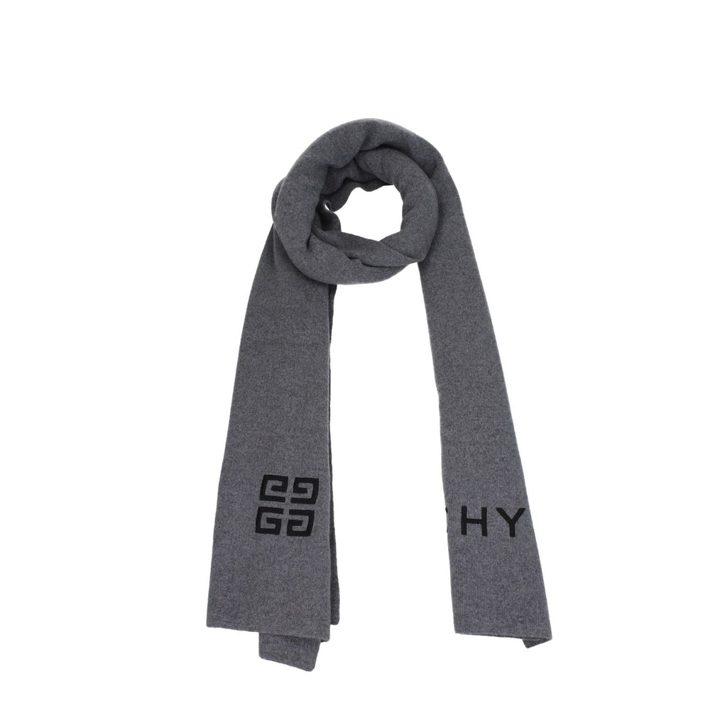 Givenchy Gray Wool Scarves GI8547368206601BT