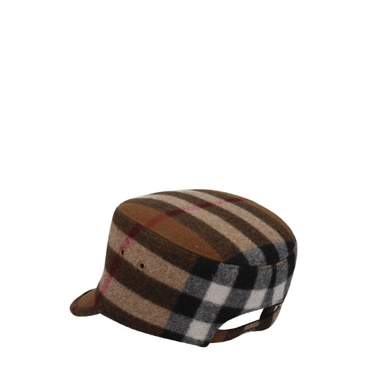 Burberry Brown Wool Caps (Baseball Hat) BU-8547395764489-XS