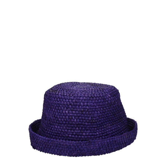 Jacquemus Purple Raffia Hats JA-8547396354313-56 CM|XS