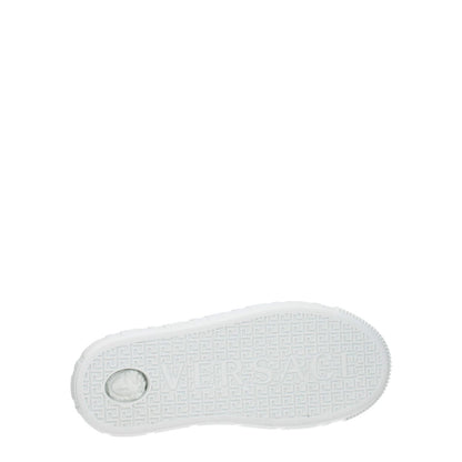 Versace White Leather Low Top Sneakers