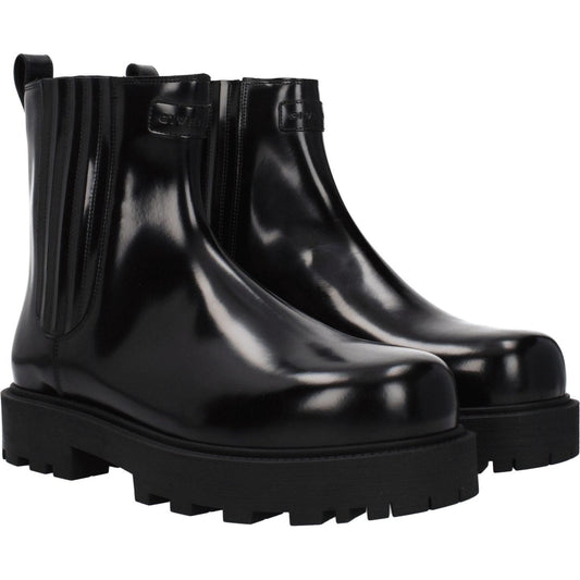 Givenchy Black Leather Ankle Boots GI-8547413491977-EU40/US7