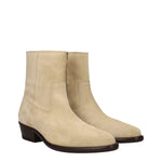 Isabel Marant Beige Leather Ankle Boots IS-8547414081801-EU40/US7