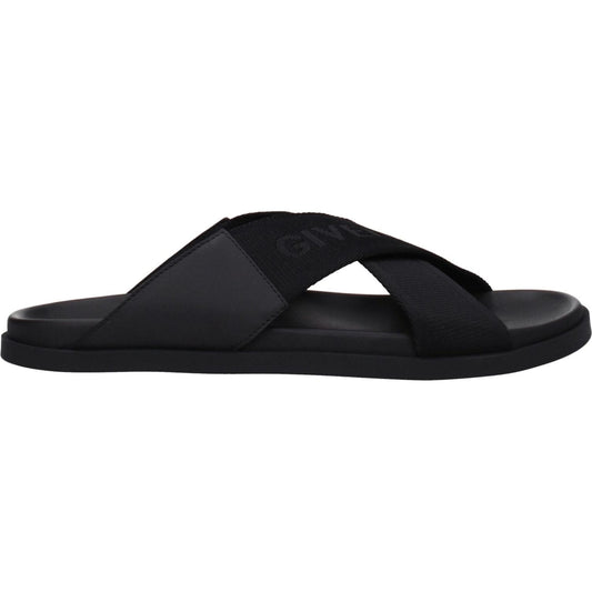Givenchy Black Fabric Slippers Sandals GI-8547426730249-EU40/US7