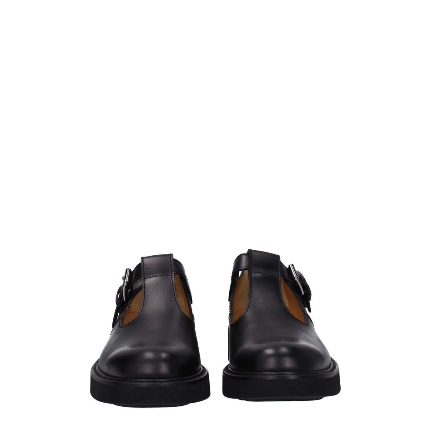 Church's Black Leather Oxfords And Derbies