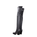 Paris Texas Black Leather Over The Knee