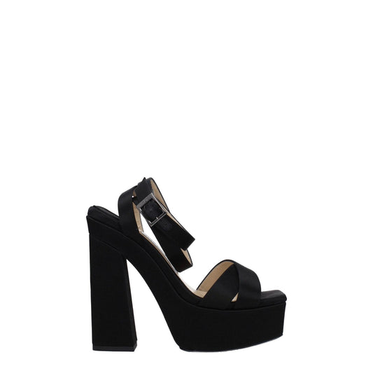 Jimmy Choo Black Satin Platforms JI-8547462152457-EU38/US8