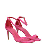 Stuart Weitzman Pink Leather Stiletto Heels Sandals