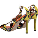 The Attico Orange Leather Stiletto Heels Sandals TH-8597894070537-EU37/US7