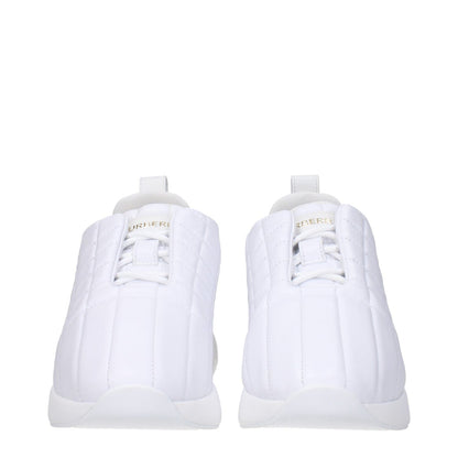 Burberry White Leather Sneakers