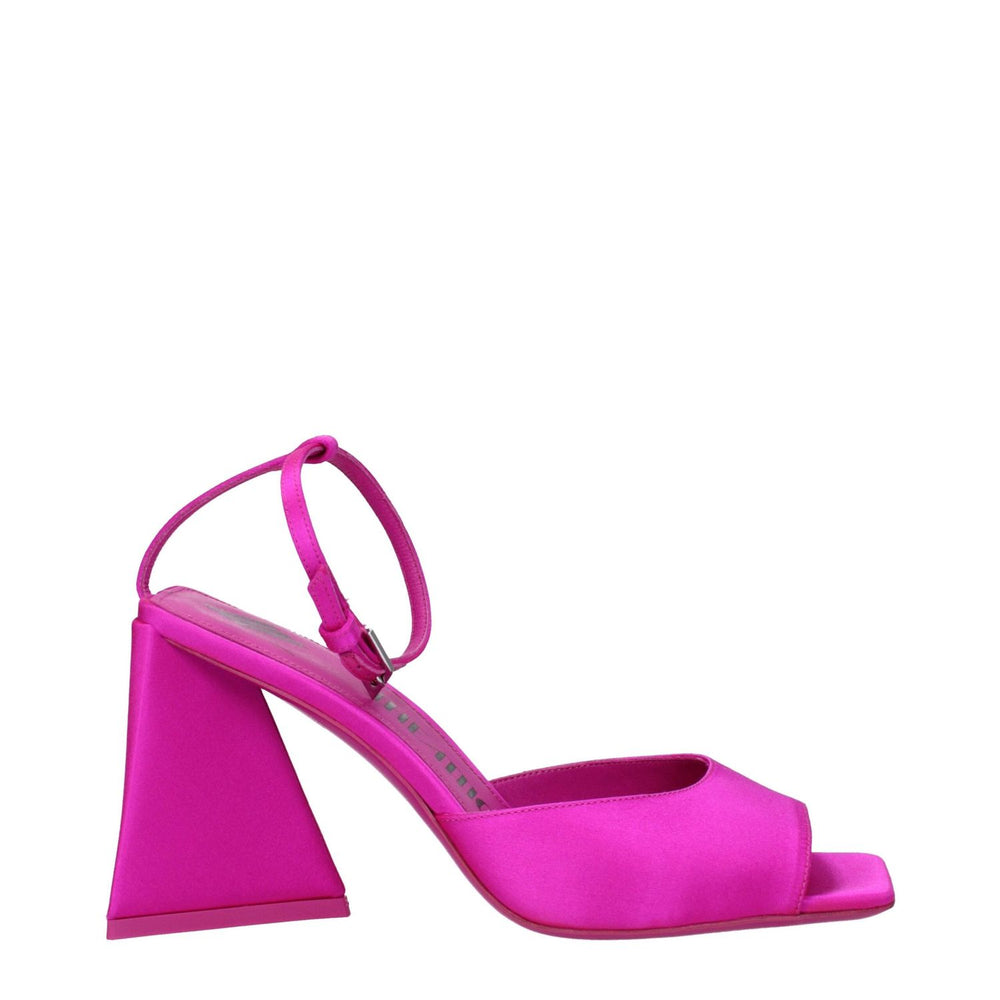 The Attico Pink Satin Stiletto Heels Sandals TH-8613445861641-EU36/US6