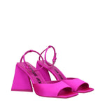 The Attico Pink Satin Stiletto Heels Sandals TH-8613445861641-EU36/US6