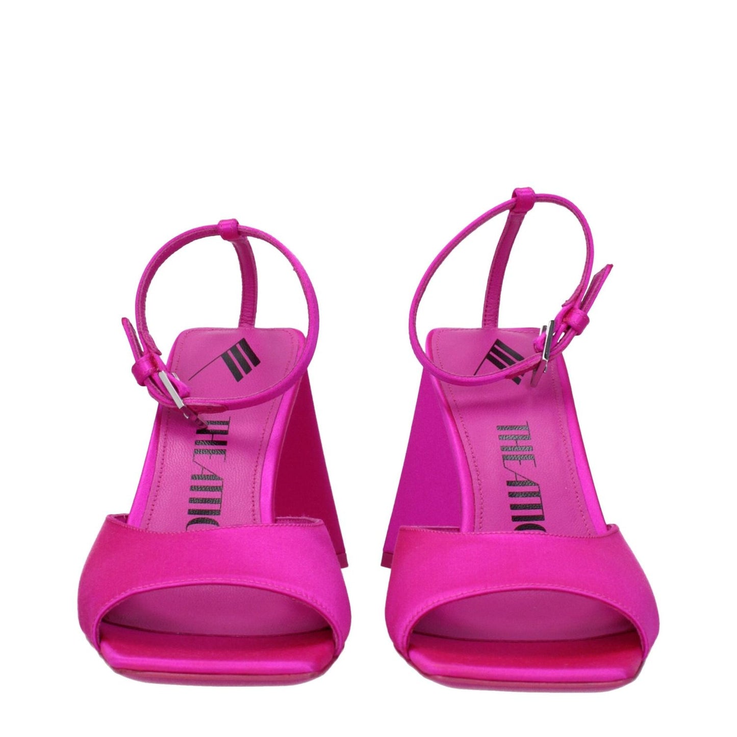 The Attico Pink Satin Stiletto Heels Sandals TH-8613445861641-EU36/US6