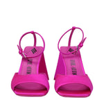 The Attico Pink Satin Stiletto Heels Sandals TH-8613445861641-EU36/US6