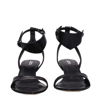 Isabel Marant Black Leather Sandals