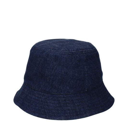Isabel Marant Blue Cotton Bucket Hats IS-9487745384713-56 CM|XS