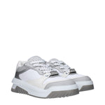 Versace White Leather Chunky Sneakers VE-9489408295177-EU45/US12