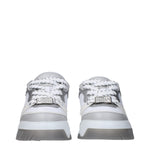 Versace White Leather Chunky Sneakers VE-9489408295177-EU45/US12
