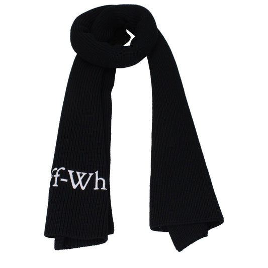 Off-White Black Wool Scarves OF14887507951881BT