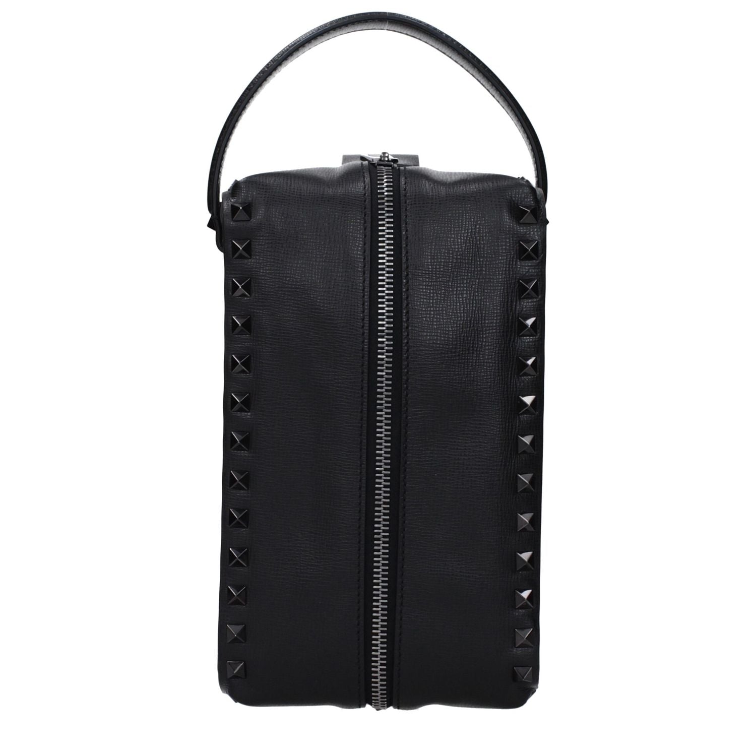 Valentino Garavani Black Leather Clutch Bag
