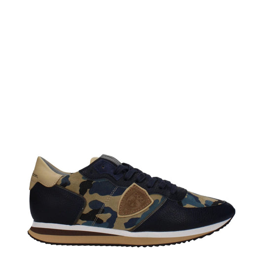 Philippe Model Blue Leather Low Tops PH-15084675563785-EU41/US8