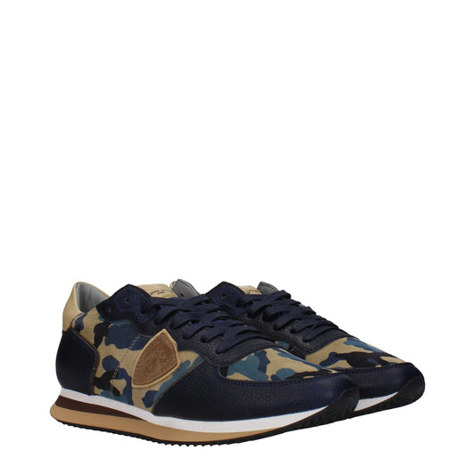 Philippe Model Blue Leather Low Tops PH-15084675563785-EU41/US8