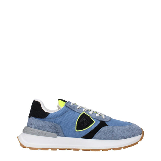 Philippe Model Blue Fabric Athletic Sneakers PH-15084842811657-EU40/US7