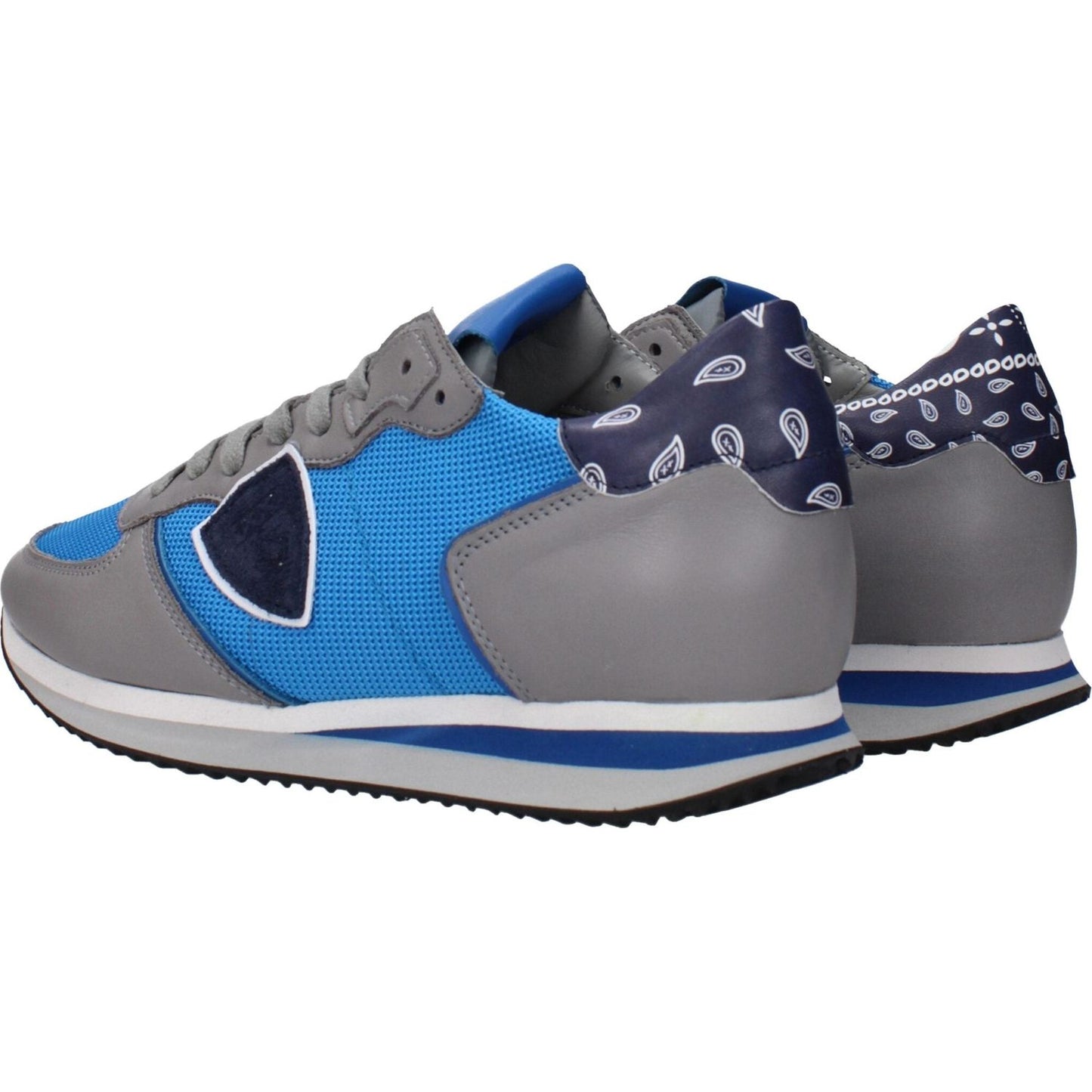 Philippe Model Blue Fabric Low Tops PH-15084970377481-EU41/US8