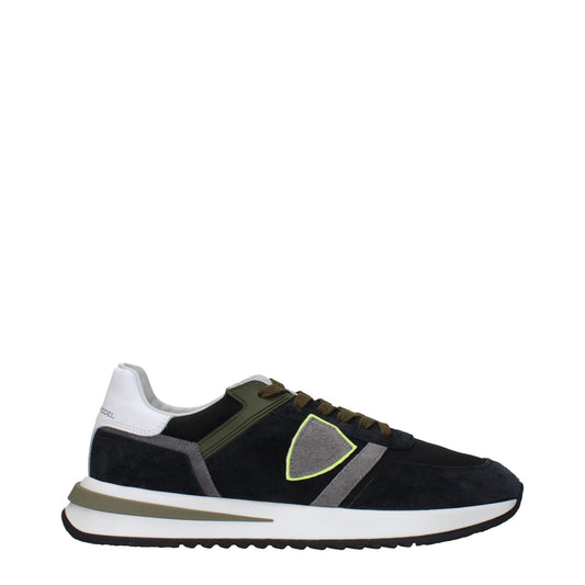 Philippe Model Blue Leather Athletic Sneakers PH-15090177278217-EU42/US9