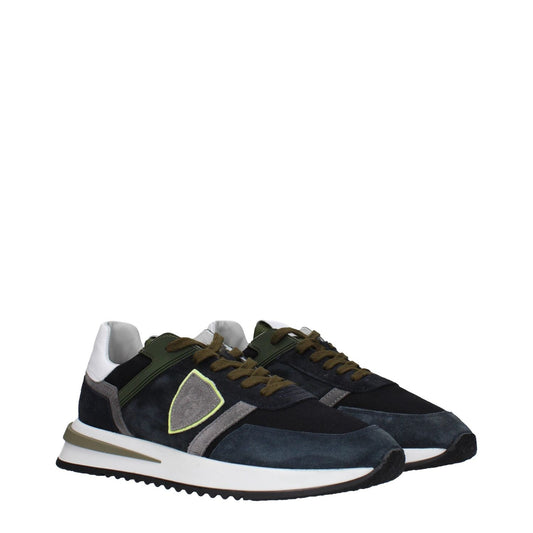 Philippe Model Blue Leather Low Tops PH-15090123604233-EU40/US7