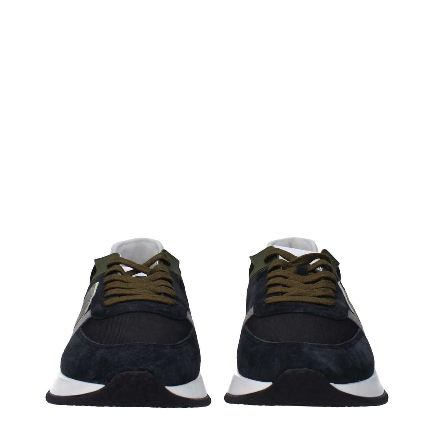 Philippe Model Blue Leather Athletic Sneakers