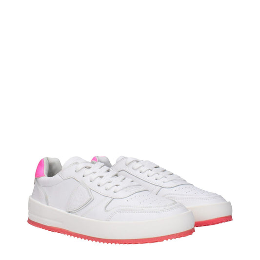 Philippe Model White Leather Sneakers PH-15093896347913-EU35/US5