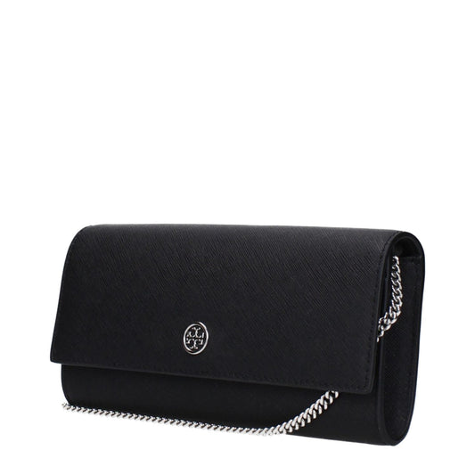 Tory Burch Black Leather Clutch Bags TO15107983376649BT