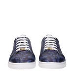 Versace Blue Leather Low Tops VE-15201419919625-EU40/US7