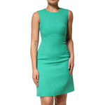 Dolce & Gabbana Green Sleeveless Bodycon A-line Mini Dress