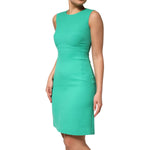 Dolce & Gabbana Green Sleeveless Bodycon A-line Mini Dress