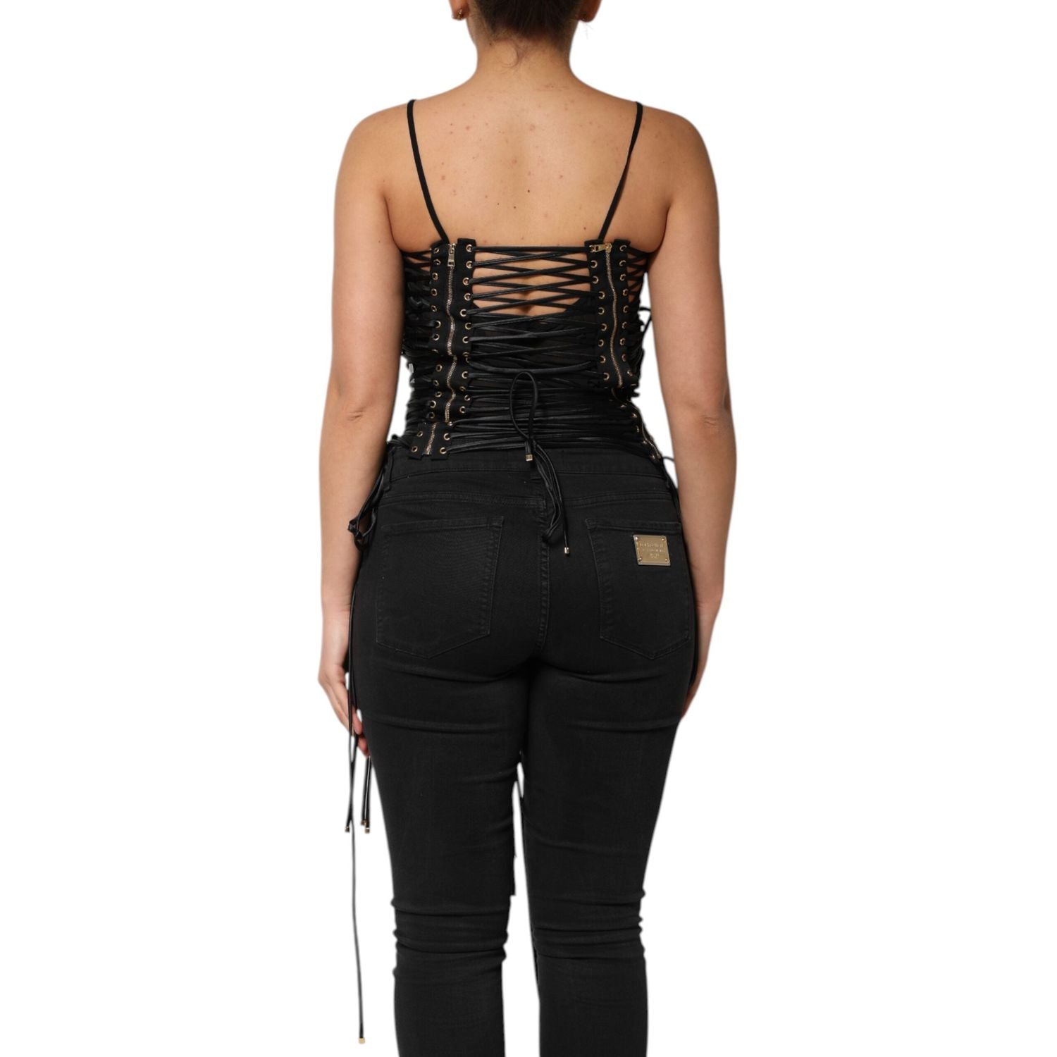 Front view with bag zipped and handles upright.
