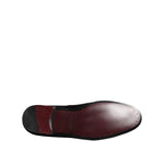 Dolce & Gabbana Black Velvet Gold Crown Mens Loafers Shoes MV7628-46