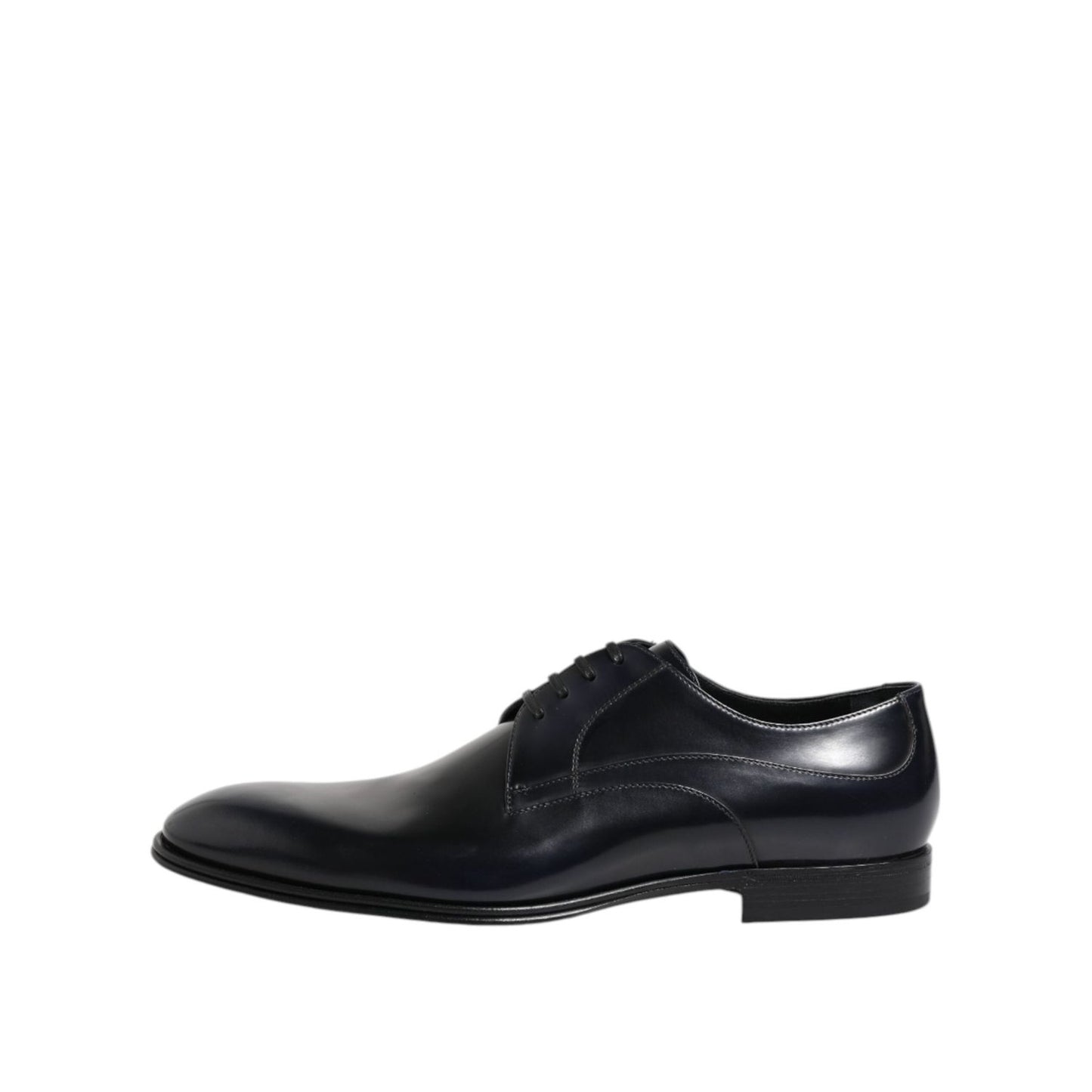 Dolce & Gabbana Navy Blue Leather Lace Up Derby Formal Shoes MV7686-42