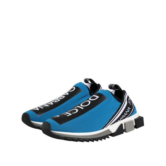 Dolce & Gabbana Blue Logo Low Top Sorrento Men Sneakers Shoes MV7567-43