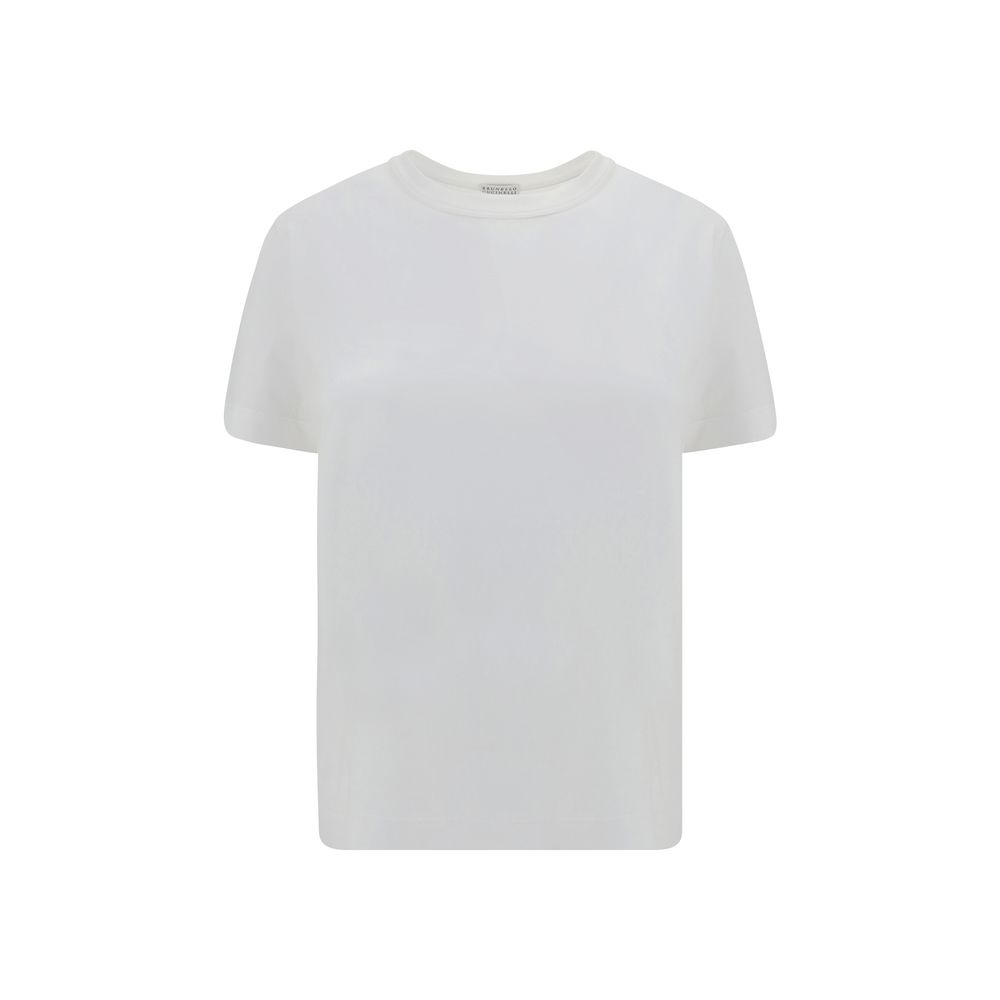 Brunello Cucinelli White Cotton T-Shirt