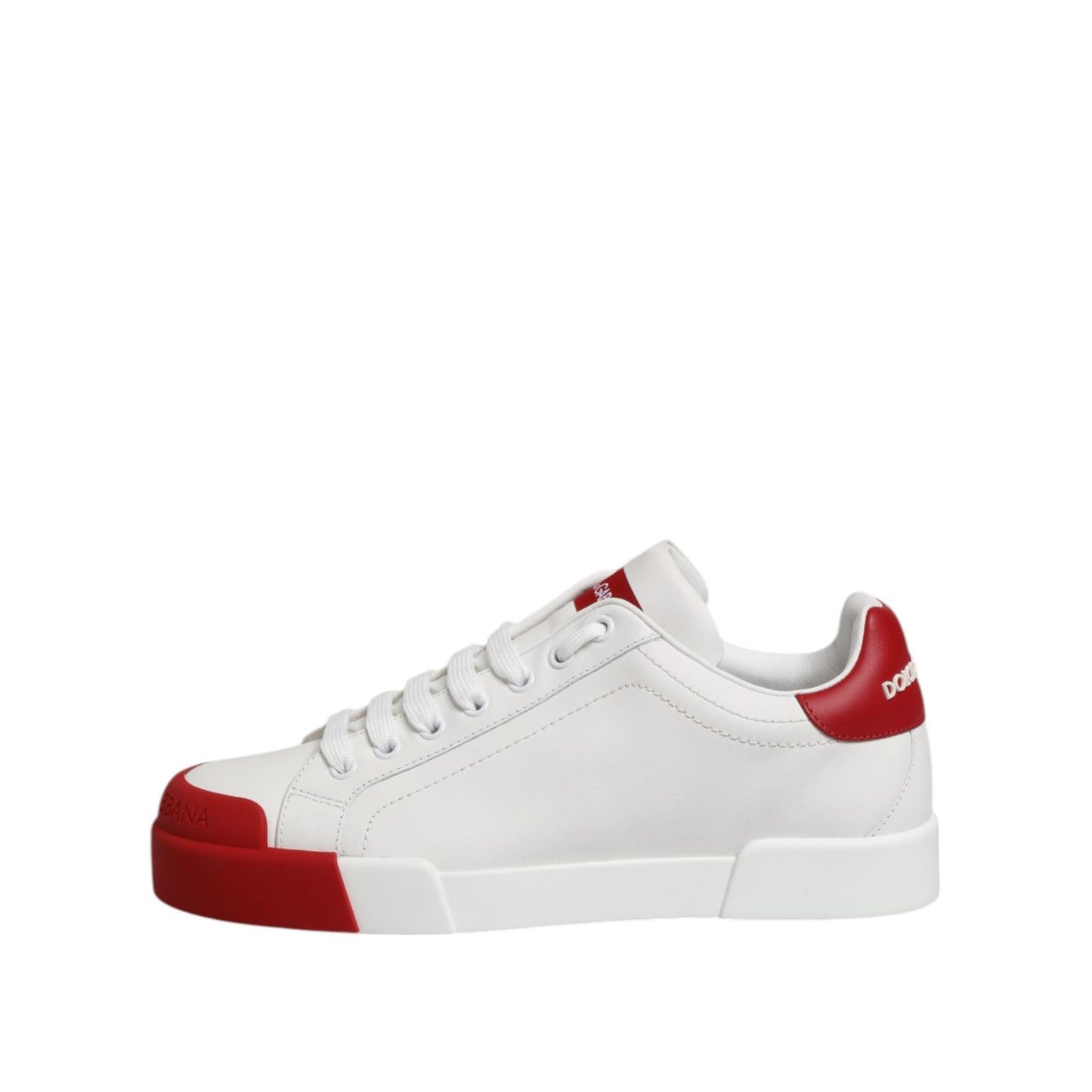 Dolce & Gabbana White Leather DG Logo Low Top Sneakers Shoes MV6887-40