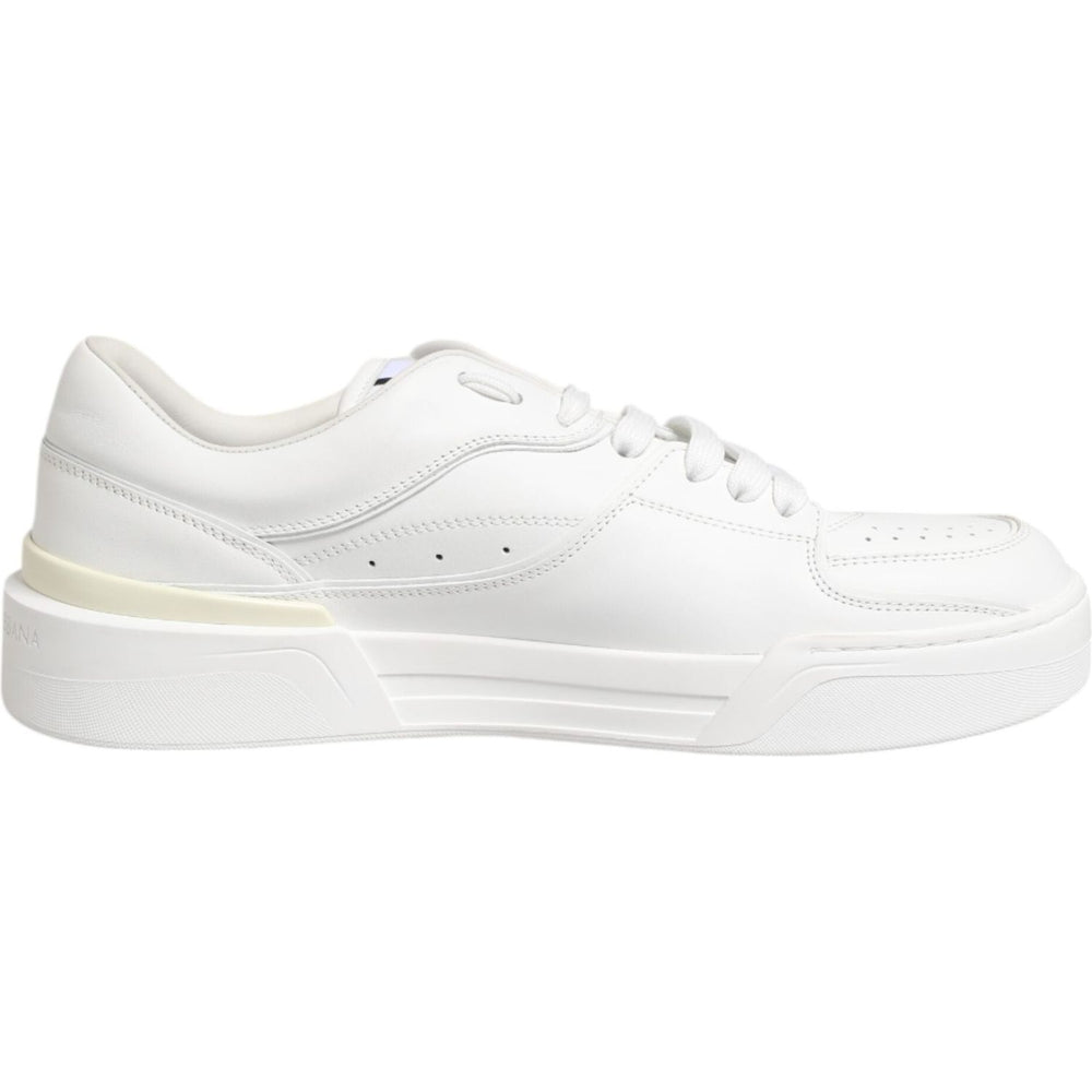 Dolce & Gabbana White Miami Leather Low Top Sneakers Shoes MV6121-40