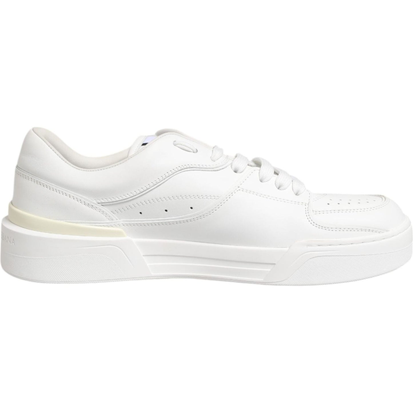 Dolce & Gabbana White Miami Leather Low Top Sneakers Shoes MV6121-40