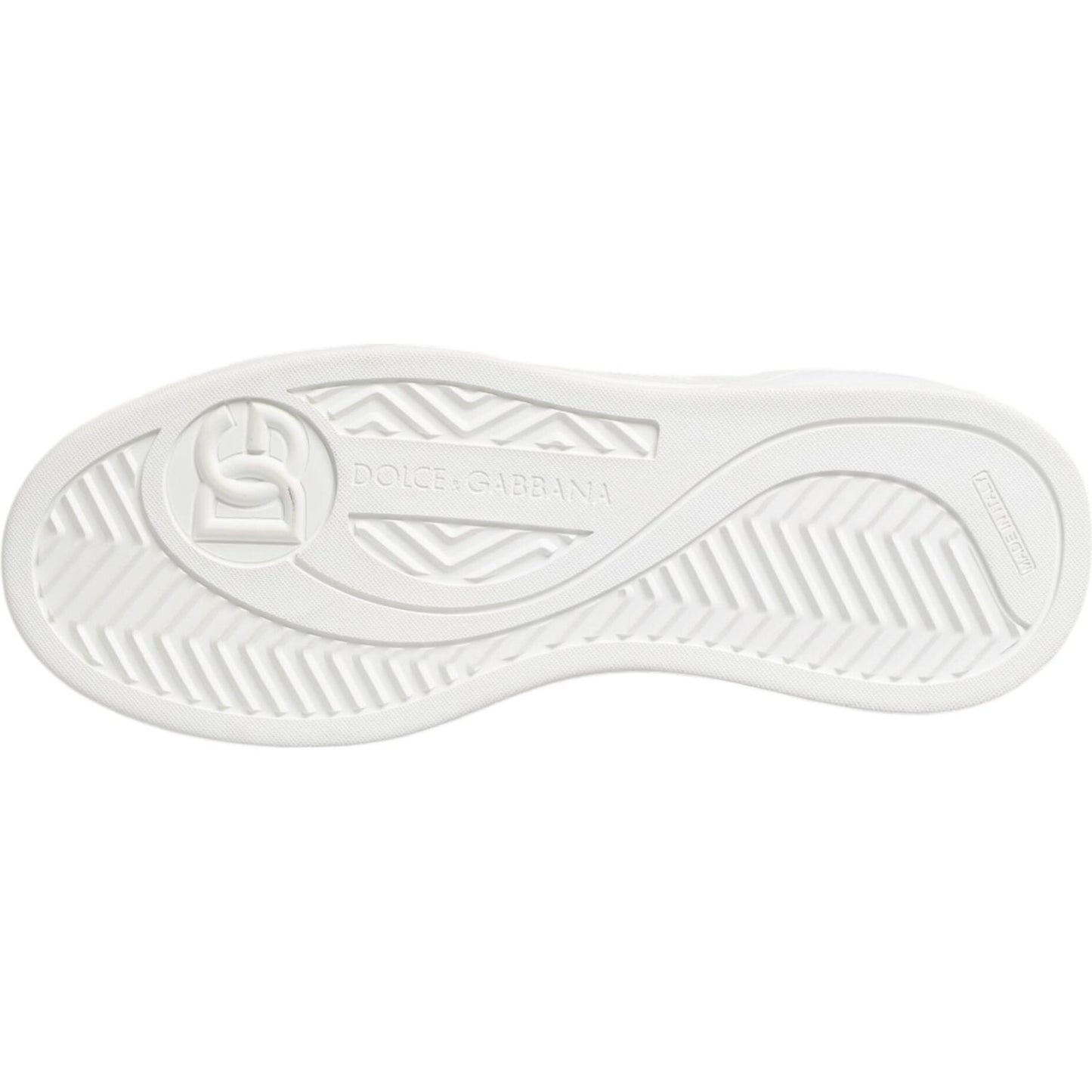 Dolce & Gabbana White Miami Leather Low Top Sneakers Shoes MV6121-40