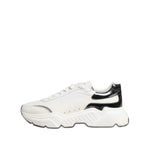 Dolce & Gabbana White Silver DAYMASTER Leather Sneakers Shoes MV7803-42